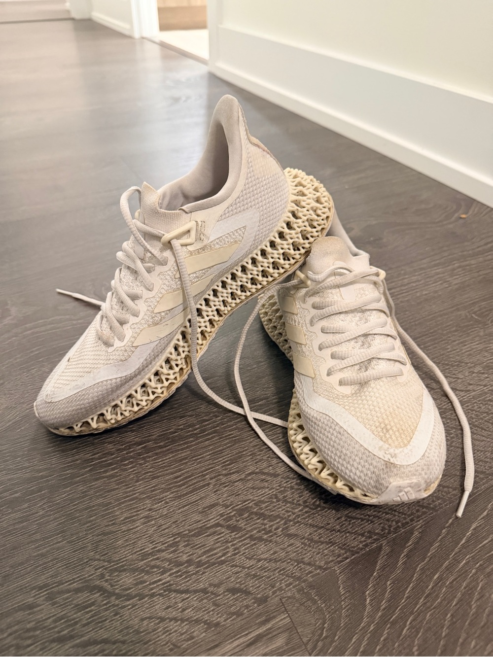 Adidas 4D White Sneakers 7.5